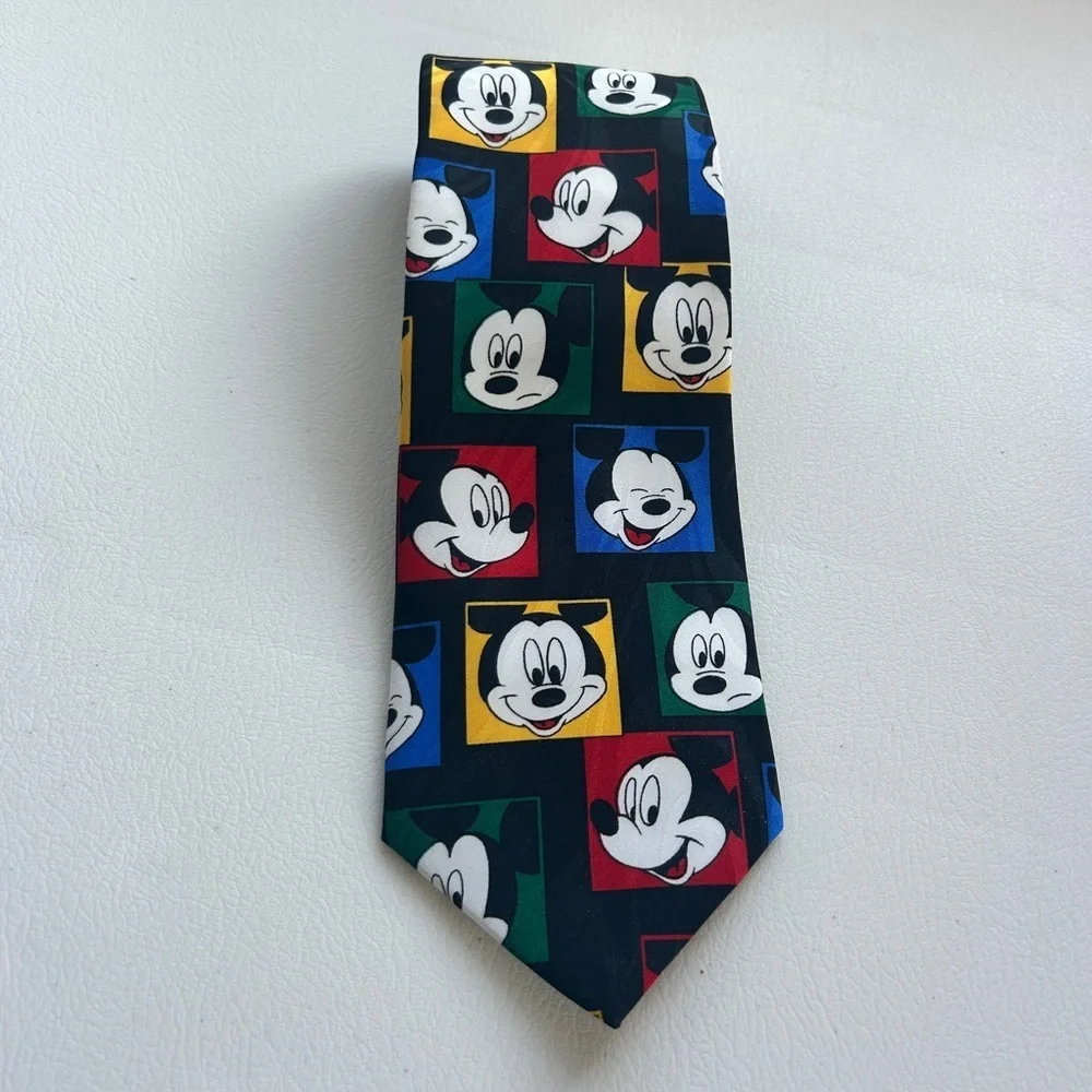 Disney Vintage Mickey Mouse Neck Tie Made In USA